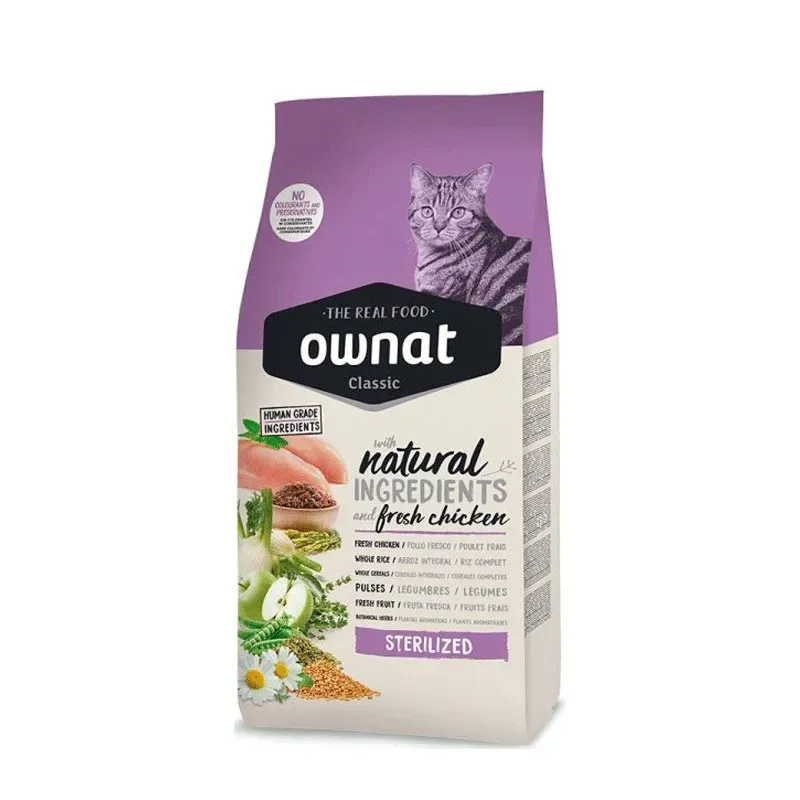 OWNAT CLASSIC STERILIZED 15 KG Croquettes pour chat adultes stérilisés OWNAT CLASSIC STERILIZED 15 KG Croquettes pour chat adultes stérilisés