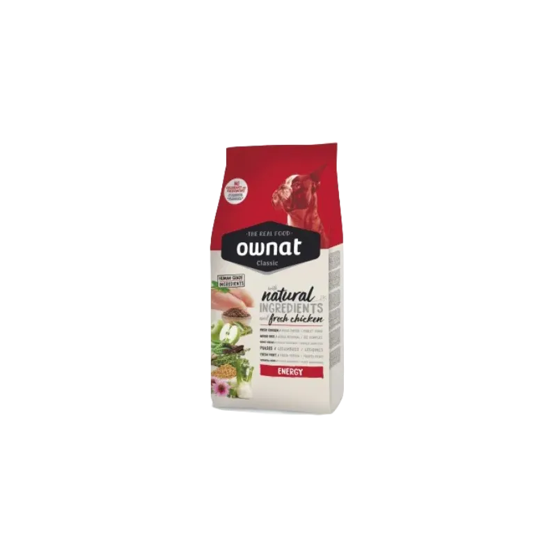 OWNAT CLASSIC ENERGY 20 kg - Croquettes pour chiens sportifs OWNAT CLASSIC ENERGY 20 kg - Croquettes pour chiens sportifs