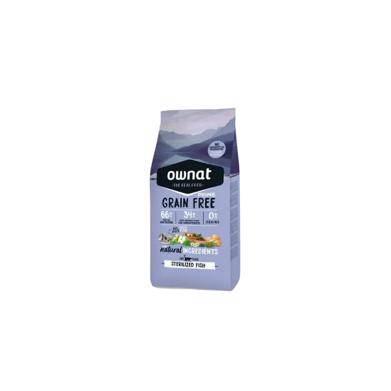 OWNAT GF PRIME STERILIZED FISH croquettes pour chat adultes stérilisés OWNAT GF PRIME STERILIZED FISH croquettes pour chat adultes stérilisés