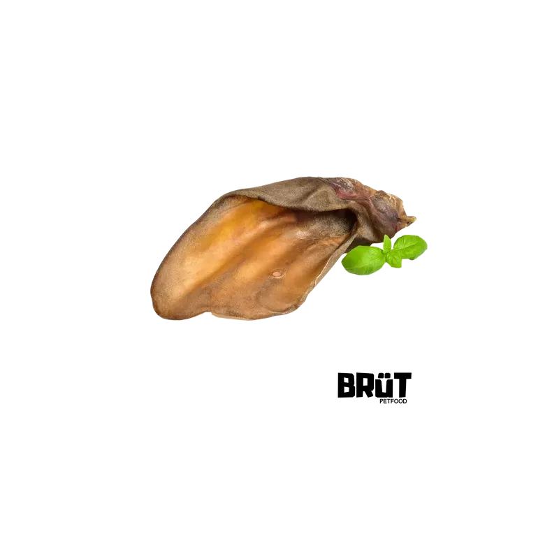 Oreilles de Bœuf BRÜT - 5 friandises saines et délicieuses pour chiens