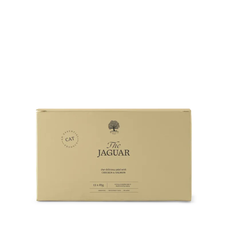 Lot de 12 Pâtées ESSENTIAL JAGUAR pour chats adultes 85g