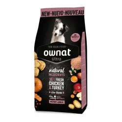 OWNAT ULTRA Medium Junior Dog – Croquettes poulet frais pour chiot race moyenne