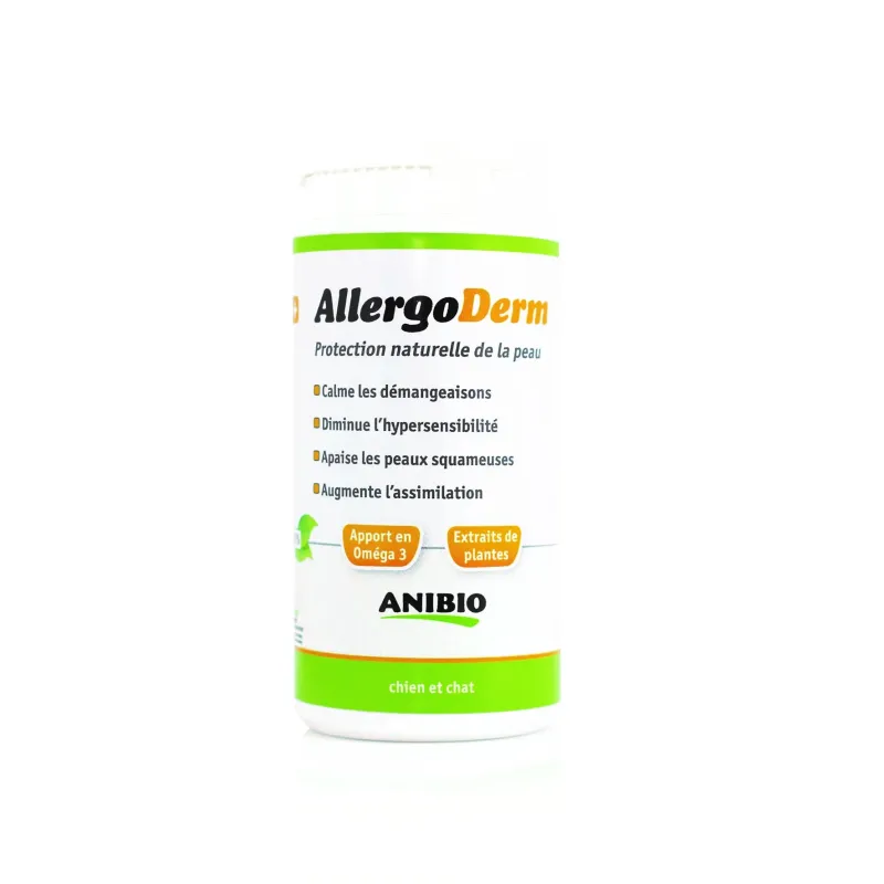 Complément alimentaire anti-allergie pour chien ANIBIO  ALLERGODERM