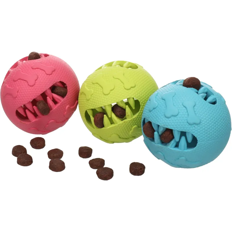 JOUET TANNU BALLE À FRIANDISES PLUSIEURS COULEURS 7,6CM ASSORTIMENT JOUET TANNU BALLE À FRIANDISES PLUSIEURS COULEURS 7,6CM ASSORTIMENT