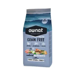 Contient 50% de viande fraîche de poulet et de dinde et avec du sulfate de chondroïtine et de la glucosamine ajoutés qui aident 