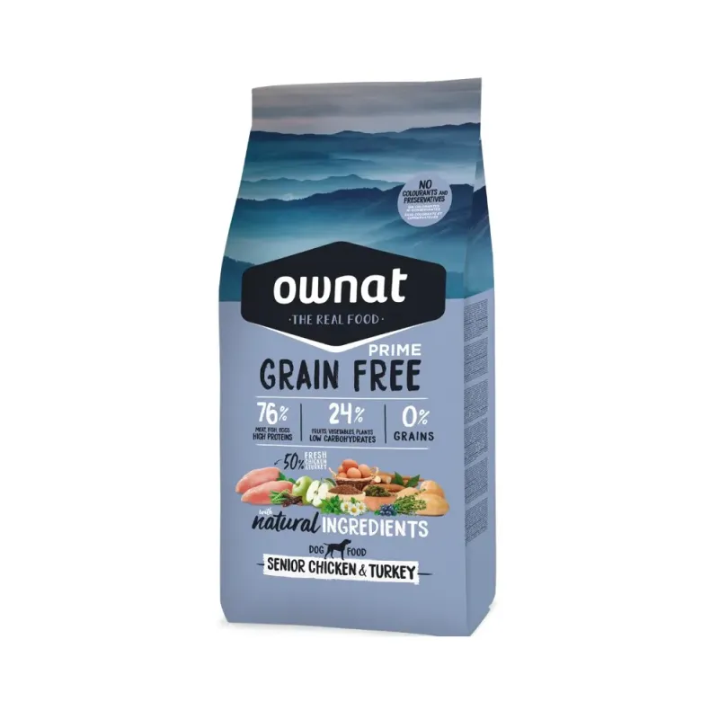Contient 50% de viande fraîche de poulet et de dinde et avec du sulfate de chondroïtine et de la glucosamine ajoutés qui aident 