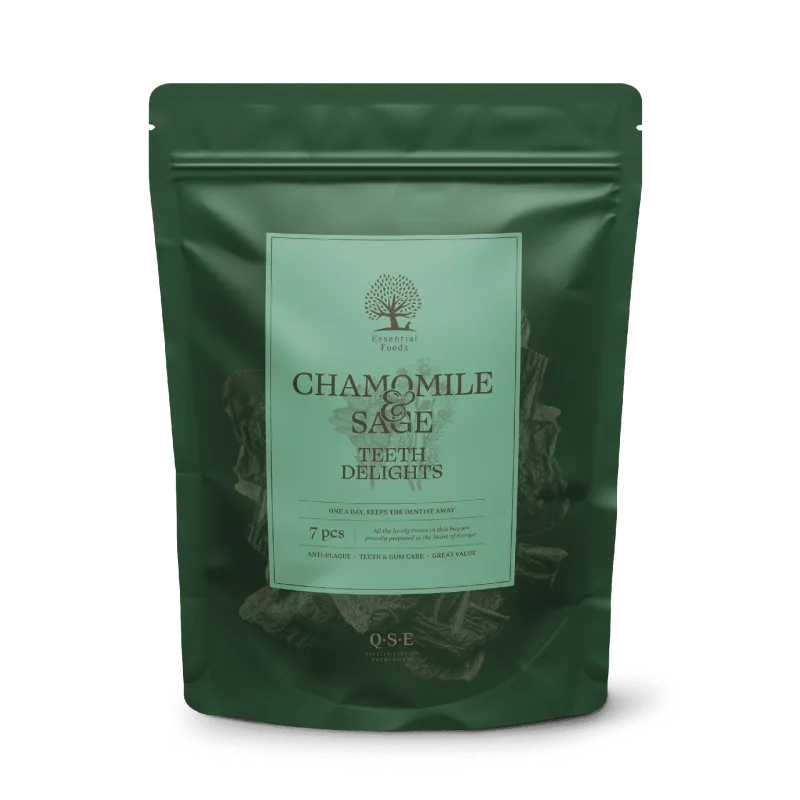 Friandise dentaire pour chien – Camomille & Sauge Essential Foods