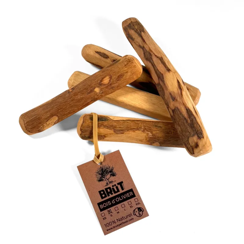 Bois d’olivier pour chien – Mastication naturelle, durable et saine