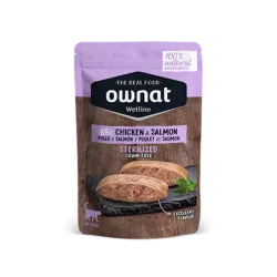 Pâtée chat wetline sterilized chicken & salmon