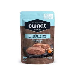 Pâtée chat wetline sterilized turkey & tuna