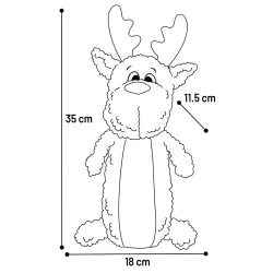 JOUET DE NOEL KROLA RENNE BRUN