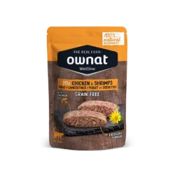 Pâtée chat wetline chicken & shrimps