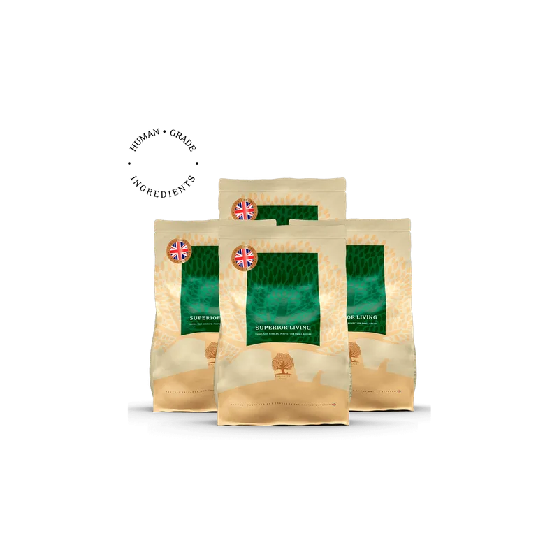 Lot de 4 x 2.5kg Superior Living – Croquettes Ultra-Premium pour chien | British Heritage