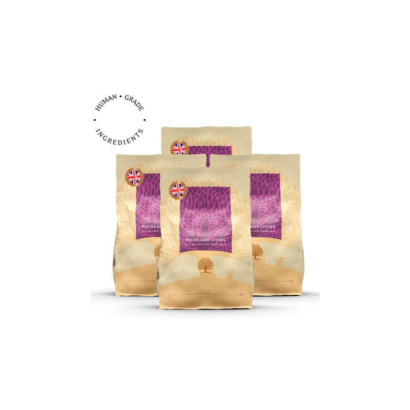 Lot de 4 highland Living – Recette Ultra-Premium British Heritage | Essential Foods