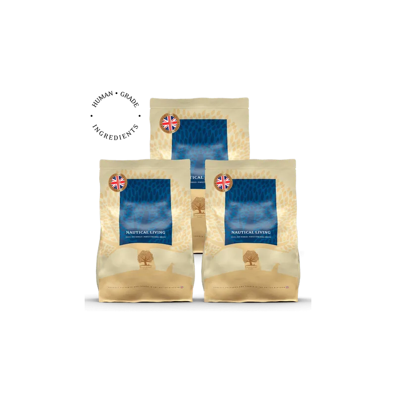 Lot de 3 x 2.5 Kg NAUTICAL LIVING PETIT CHIEN