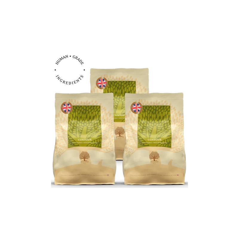 Lot de 3 x 2.5 Kg Contour – Recette Ultra-Premium British Heritage pour chiens toniques