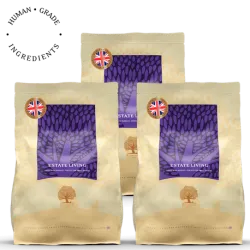 Lot de 3 × 2,5 kg Estate Living – Croquettes agneau et gibier