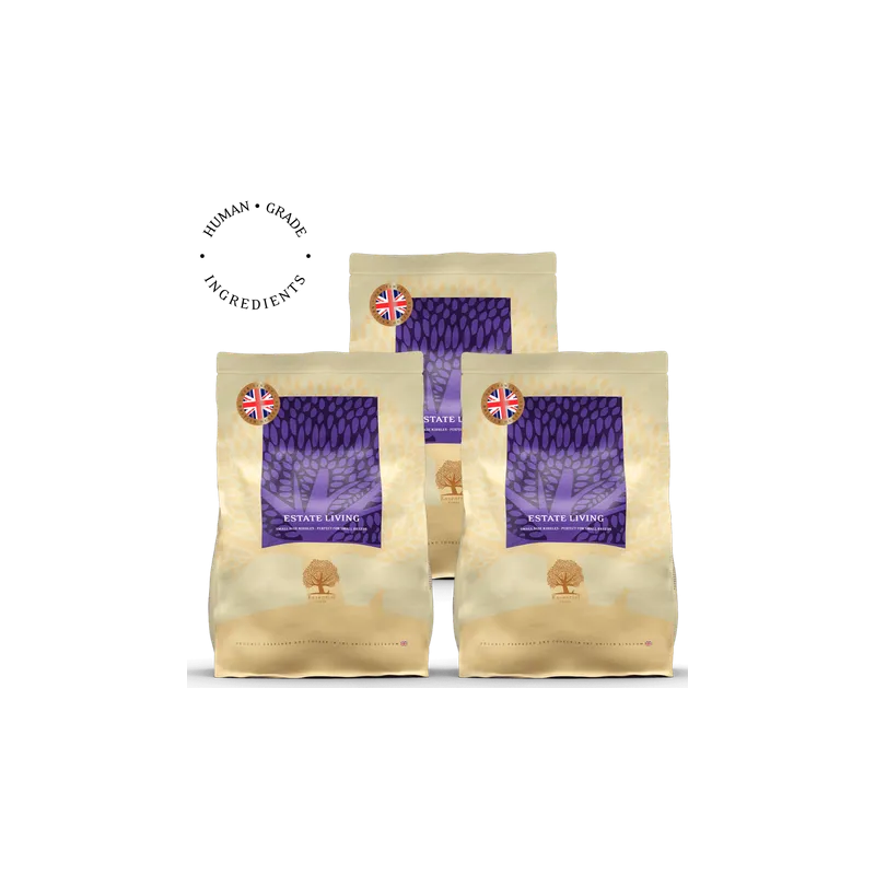 Lot de 3 × 2,5 kg Estate Living – Croquettes agneau et gibier