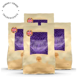 Lot de 4 × 2,5 kg Estate Living – Croquettes agneau et gibier