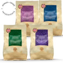 Lot 4x2.5KG SUPERIOR NAUTICAL ESTATE LIVING HIGHLAND - Recette Ultra-Premium British Heritage