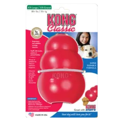 KONG Classic Rouge – Jouet interactif pour chien
