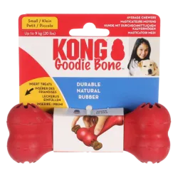 KONG Goodie Bone – Jouet en caoutchouc pour chien avec orifices à friandises