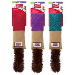 Kong Kickeroo Cuddler – Jouet coussin herbe à chat et bruit de froissement pour chat