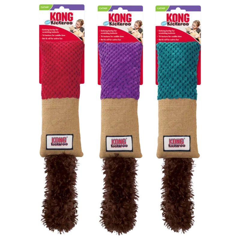 KONG CAT KICKEROO CUDDLER ASSORTED
