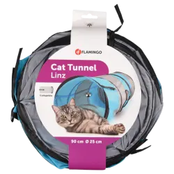 TUNNEL POUR CHAT LINZ 1 TROU 90CM DIAM25CM