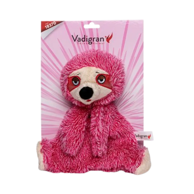 Peluche Crinkie Paresseux Vadigran – Jouet sonore sans rembourrage pour chien 26 cm