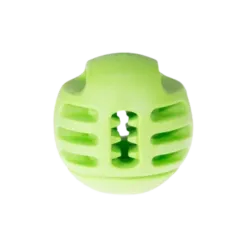 Jouet chien TPR balle verte pomme 8cm