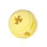 Jouet chien TPR balle jaune vanille 8cm