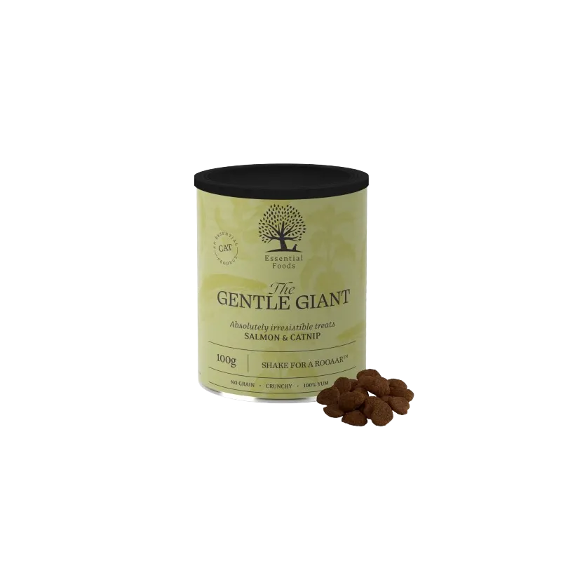 THE GENTLE GIANT – Friandises naturelles au saumon pour chats | ESSENTIAL FOODS
