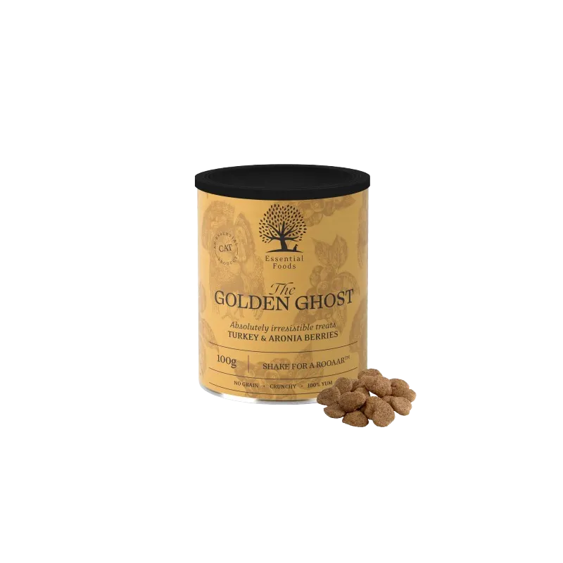 THE GOLDEN GHOST – Friandises croustillantes à la dinde pour chats | ESSENTIAL FOODS
