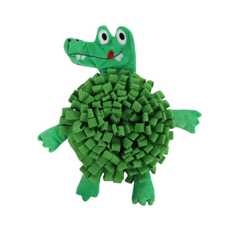 TAPIS À RENIFLER NJAMMIE CROCODILE VERT 36x38x2,5CM