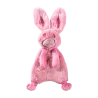Peluche Crinkie Soft Lapin 33 cm – Jouet sonore crépitant pour chien rose