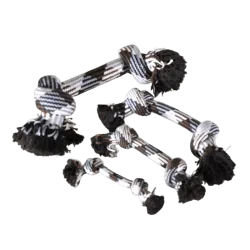 Corde Coton 2 Nœuds Vadigran 36 cm – Jouet dentaire mastication pour grand chien