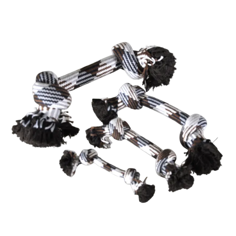 Corde Coton 2 Nœuds Vadigran 36 cm – Jouet dentaire mastication pour grand chien