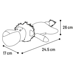 JOUET FLATSI LION BRUN 17x35x9CM