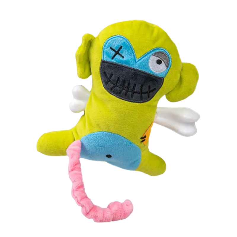 Jouet Scary Singe avec Os TPR 17,5 cm pour Chien | Vadigran
